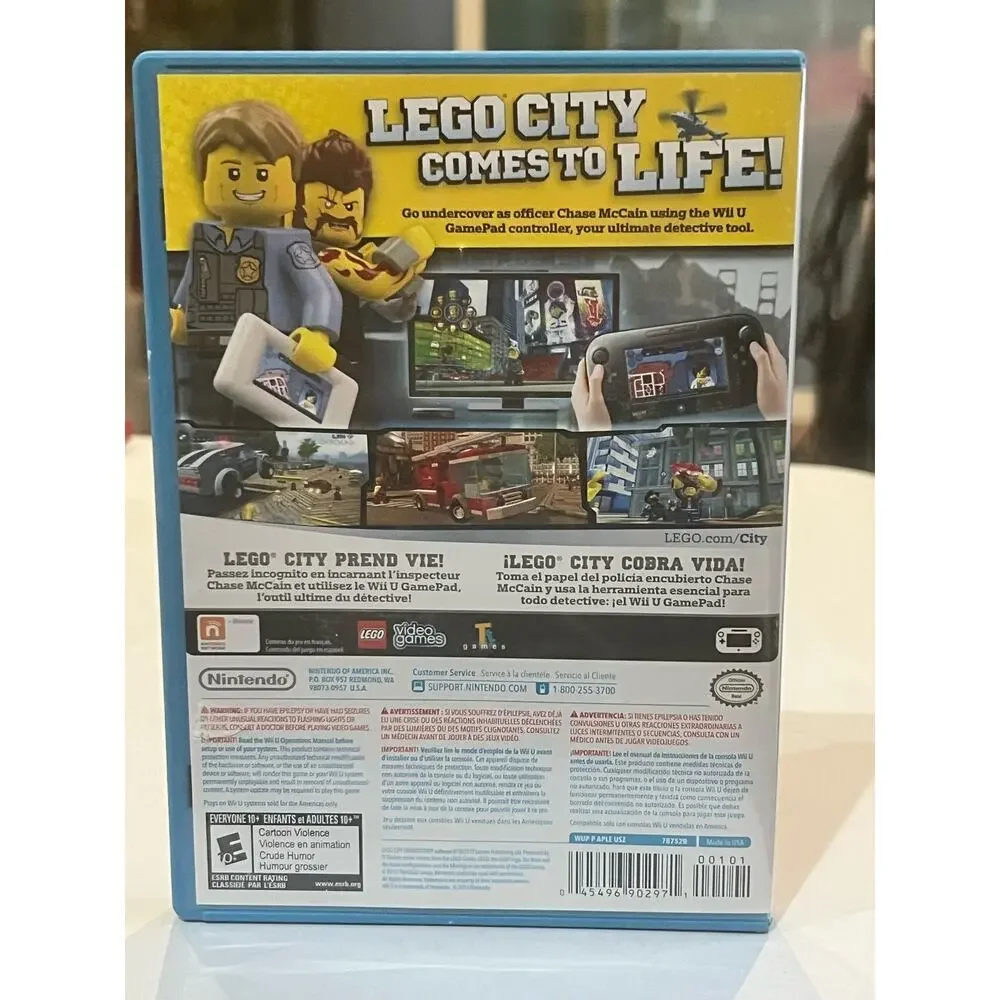 LEGO City Undercover (Nintendo Wii U, 2013) Game - Complete CIB - Tested